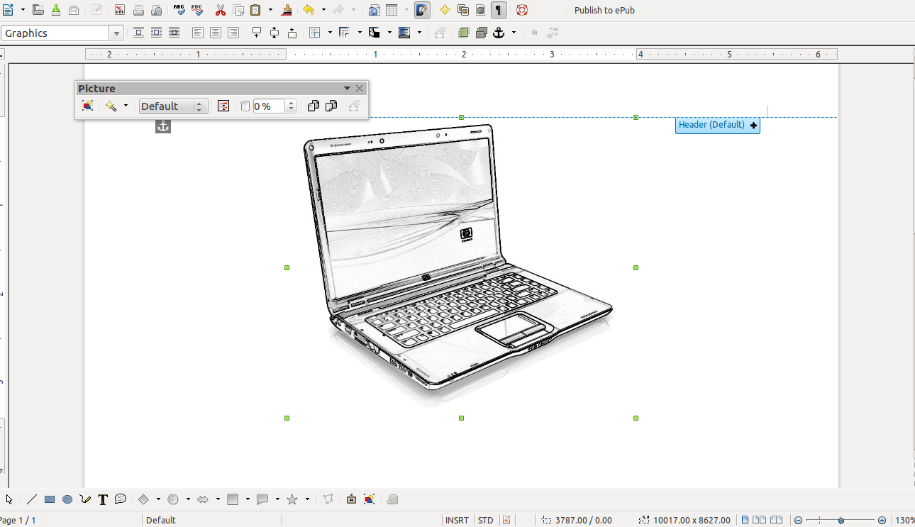 แต่งภาพถ่ายให้เป็นภาพวาดแบบดินสอง่าย ๆ ใน LibreOffice